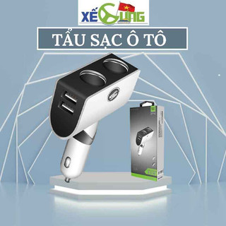 Tẩu sạc ô tô - chia 2 nguồn tẩu 1 cổng sạc 3.1a và tẩu sạc nhanh ô tô qc3.0 ver 4