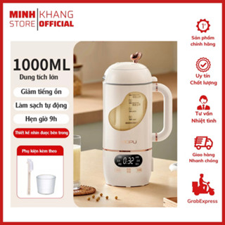 Máy Xay Nấu Làm Sữa Hạt Sinh Tố MiNi Cầm Tay YIDPU Màu Trắng Dung Tích 1L Bảo Hành 12Tháng