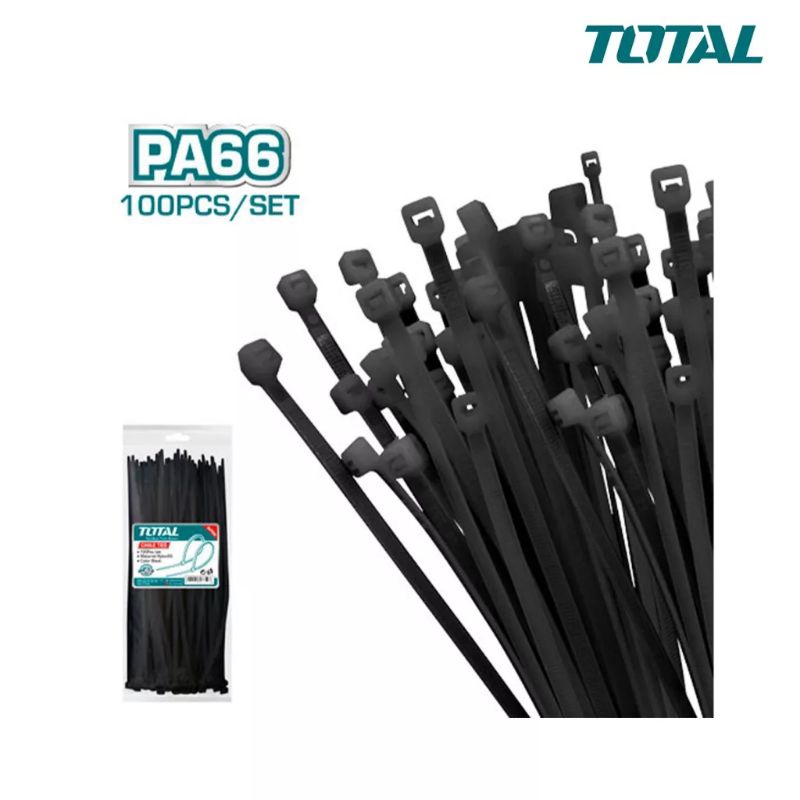 100 sợi dây rút 150 x 2.5mm màu đen TOTAL THTCTB15025