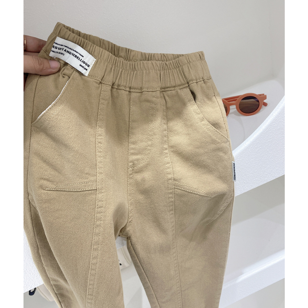 Quần dài bé trai, Quần kaki mềm mịn co giãn hãng KACADY
