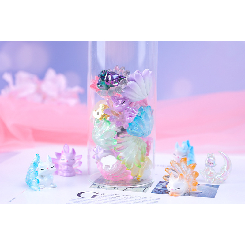 Mô Hình Chú Cáo Nhỏ Mini Nhiều Màu Trang Trí Decor Tiểu Cảnh