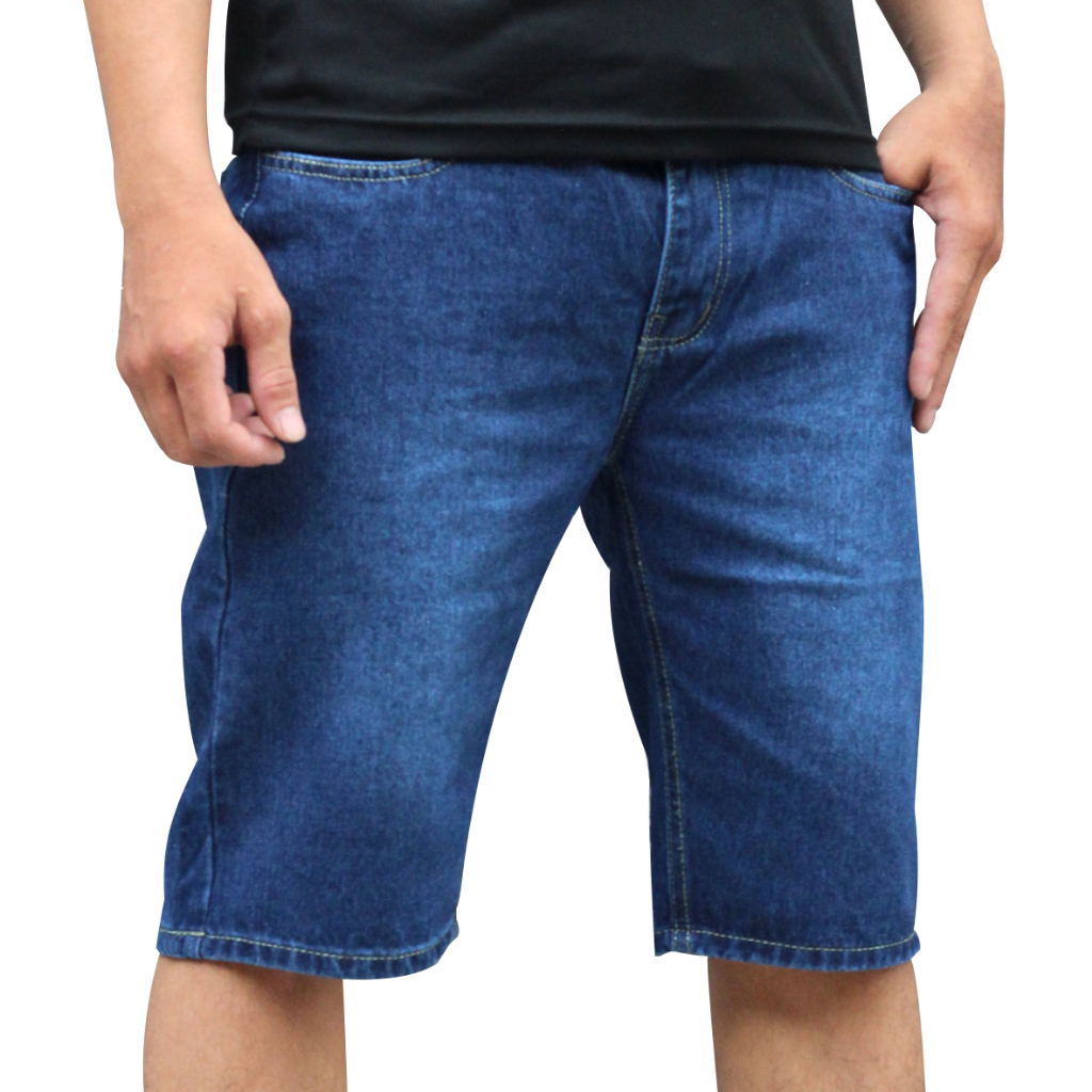 Quần Đùi Bò Short Jean Nam Wash Phom Xuông THOITRANG24H Bền Màu Không Bị Ra Màu Khi Giặt Tẩy