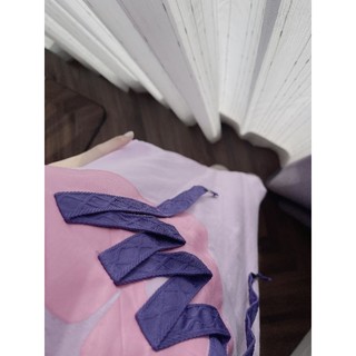 Váy suông cotton tím trái tim