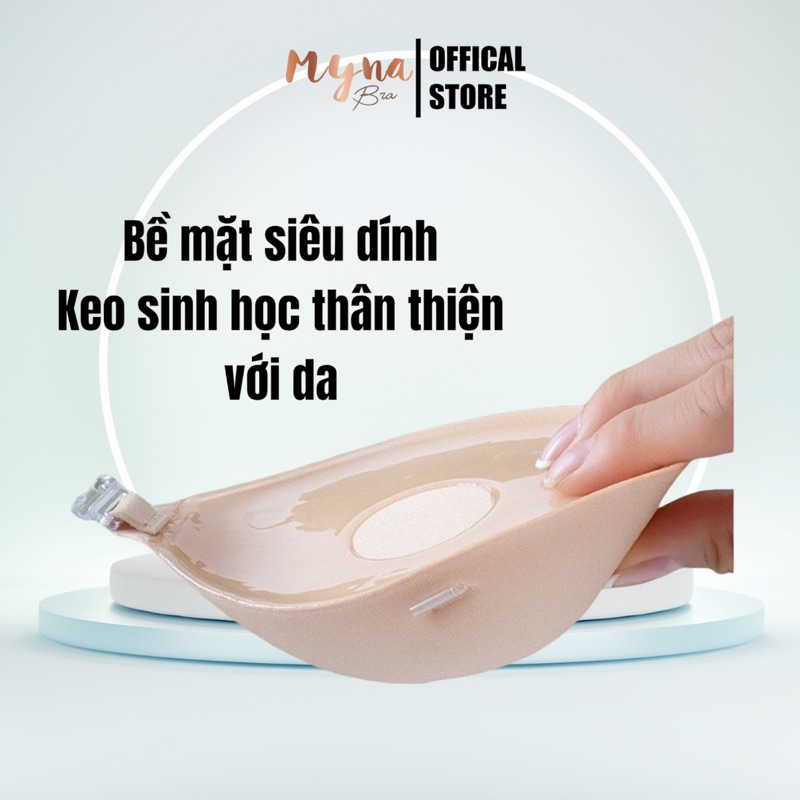 Áo dán nâng ngực đệm dày 6cm Myna Bra: Pk95