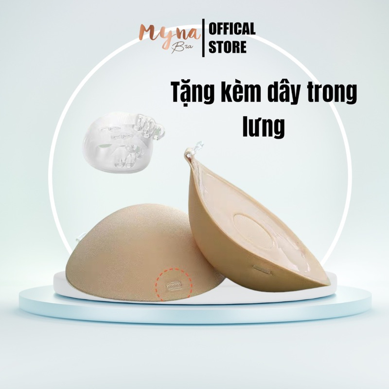 Áo dán nâng ngực đệm dày 6cm Myna Bra: Pk95