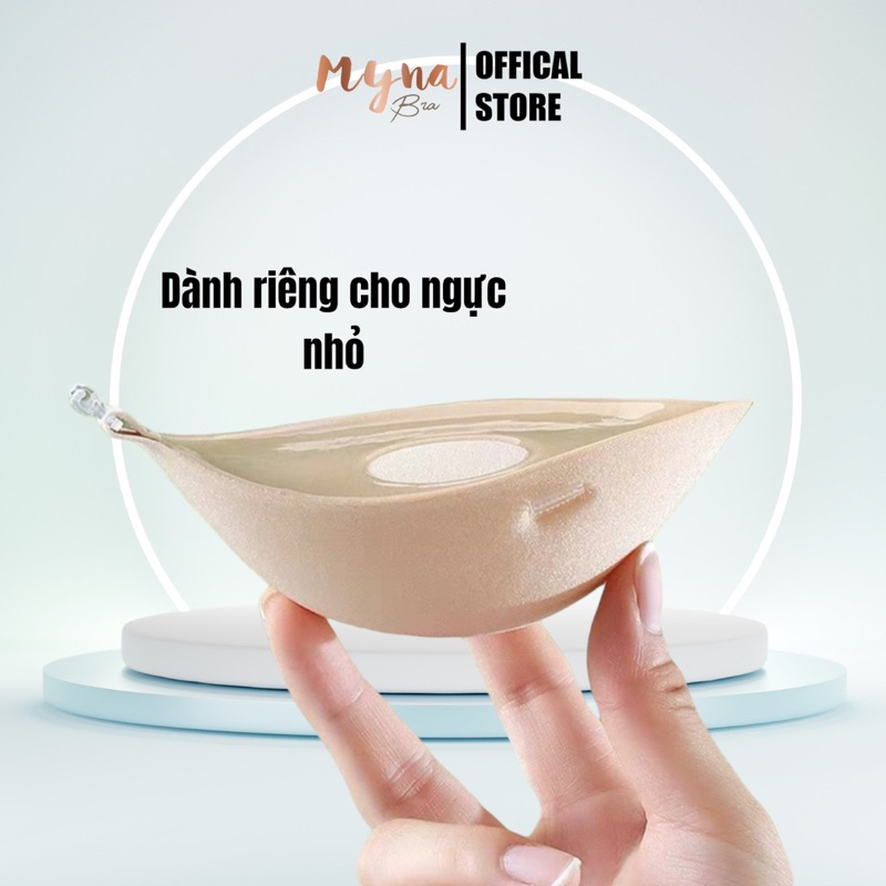 Áo dán nâng ngực đệm dày 6cm Myna Bra: Pk95