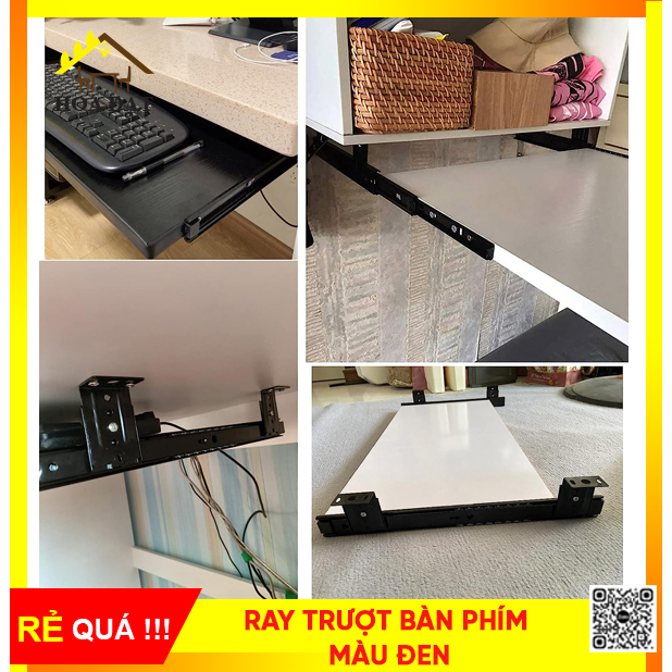 Ray Trượt Bàn Phím Bản 35x350x1mm - Màu Đen - Tiện Lợi - Chắc Chắn