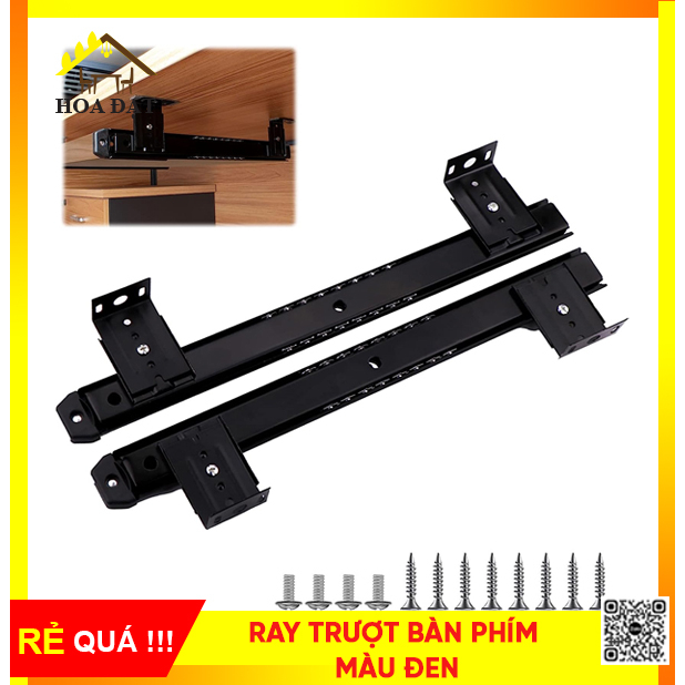 Ray Trượt Bàn Phím Bản 35x350x1mm - Màu Đen - Tiện Lợi - Chắc Chắn