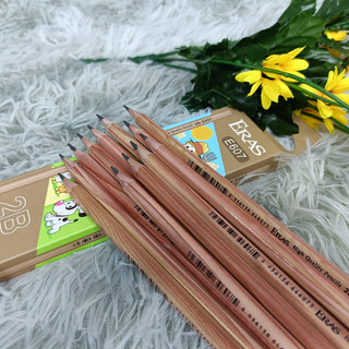 Chì mộc 2b eras không tẩy e607 -hộp 12 cây bút chì 2b eras gỗ mộc