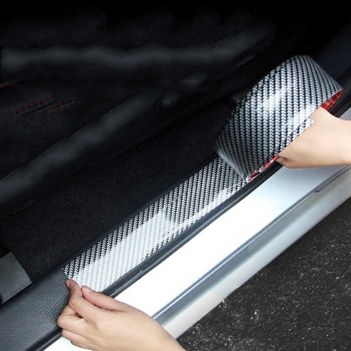 Cuộn cao su vân carbon dán trang trí, chống xước cho xe ô tô