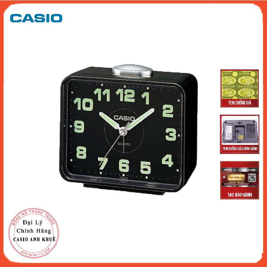 Đồng hồ để bàn Casio TQ-218-1DF báo thức cỡ to