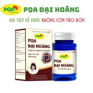 Pqa đại hoàng hỗ trợ nhuận tràng, thông tiện, giảm táo bón hộp 30 viên