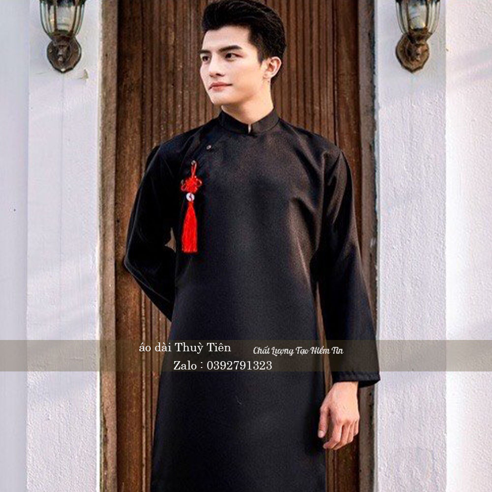 Áo Dài Cách Tân Nam Vải Lụa Cao Cấp Tặng Kèm Ngọc  GB12
