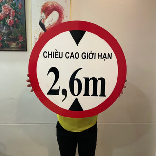 Biển giới hạn độ cao, biển giới hạn tốc độ 55x55 cm nhôm Alu mythuathanoi.info