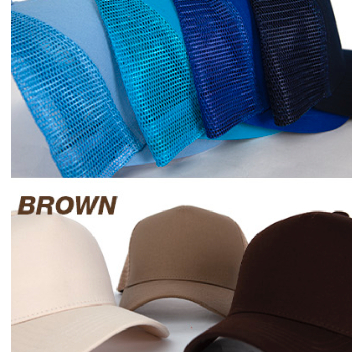 Nón lưới lưỡi trai, nón trơn Premi3r Blank G624 mũ lưỡi trai phong cách hàn quốc cao cấp 100% cotton 2034