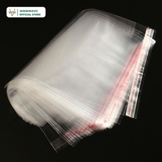 [1Kg] Túi OPP dán miệng, Túi bóng kính WINWIN4VIC trong suốt có keo dán sẵn đóng hàng quần áo