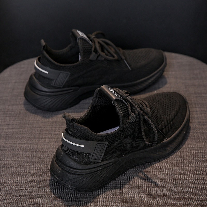 Giày Thể Thao Nữ Dệt Lưới Thông Thoáng 3cm-TT216