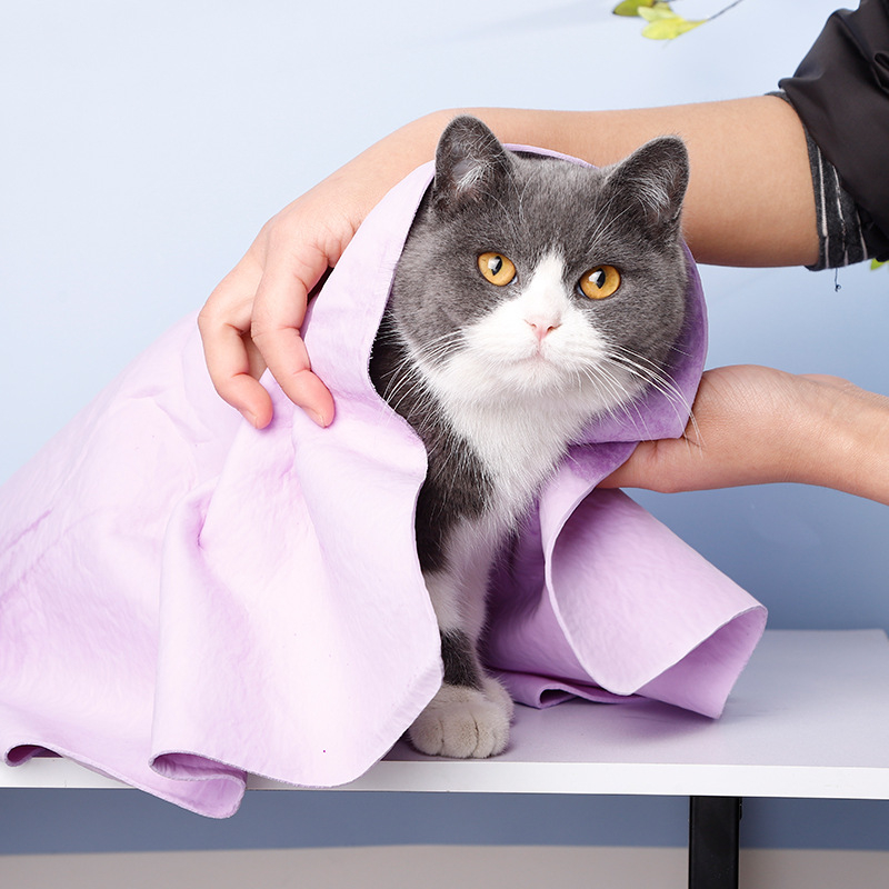 Khăn Tắm Siêu Thấm Hút Cho Chó Mèo Kích Thước 44x32cm KT0802 MIAOCAT