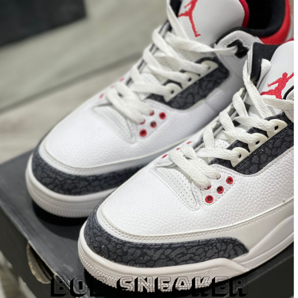 Giày Jordan 3 fire denim Cổ Thấp , Giầy sneaker thể thao quảng châu