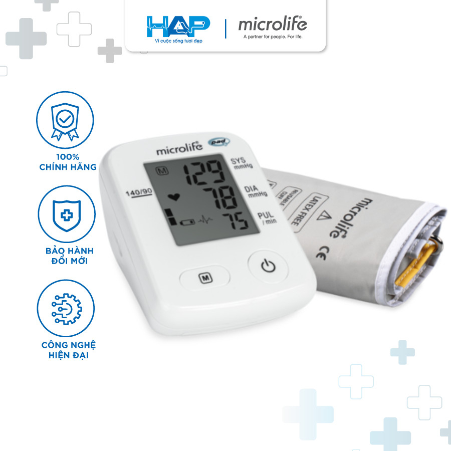 Máy Đo Huyết Áp Bắp Tay Microlife BP A2 Classic