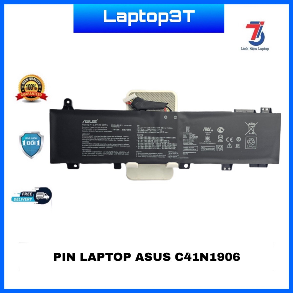 Pin Laptop ASUS(ZIN) 90WH A15 FA706IU, FA506, FX506, C41N1906 tuổi thọ cao chính hãng ORG bảo hành 06 tháng