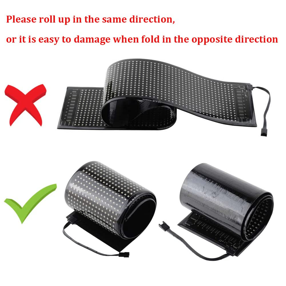 Màn hình LED dạng dẻo trên Ô Tô LED Matrix RGB Car - điều khiển qua APP ☘️AsiaMart88 ☘️