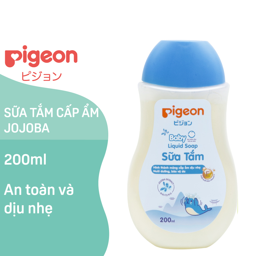 Combo Sữa Tắm & Dầu Gội Hương Jojoba Cho Bé Pigeon 200ml