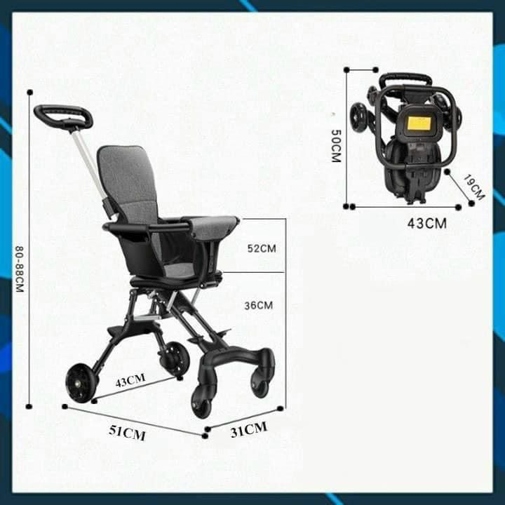 Đẩy Gấp Gọn,Xe Đi Siêu Thị, Du Lịch Cho Bé