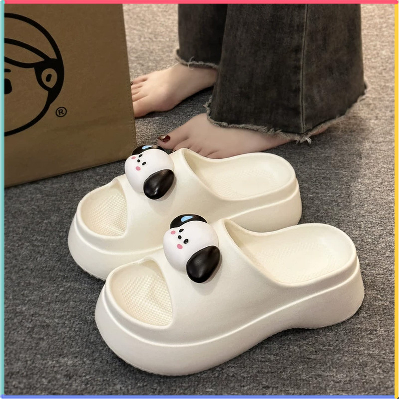 Dép lê nữ đế dày tại nhà dễ thương cho chó con đổ mồ hôi