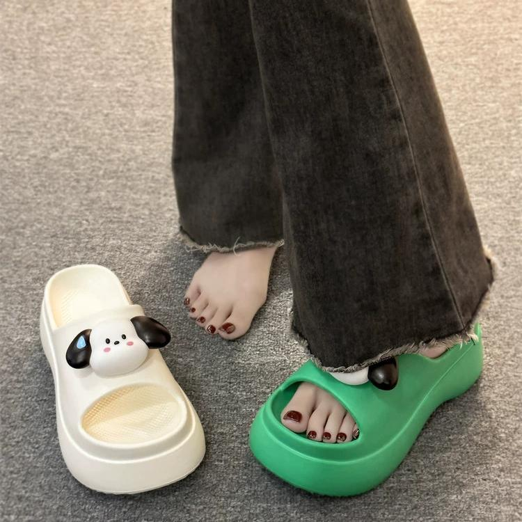 Dép lê nữ đế dày tại nhà dễ thương cho chó con đổ mồ hôi