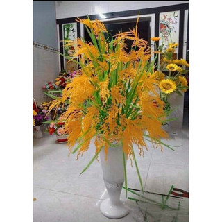 Hoa giả trang trí,lúa cao 5nhánh giá rẻ hàng việt