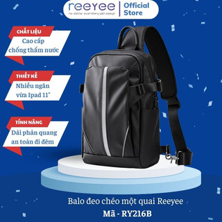 Balo một quai đeo chéo cao cấp Reeyee – Mã RY216B - túi đeo chéo đựng ipad cho nam nữ chống nước