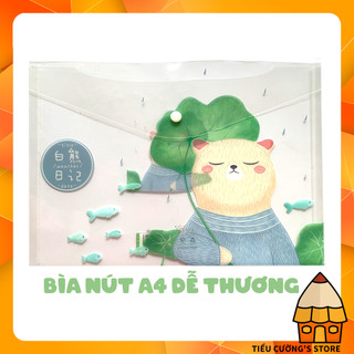 Bìa nút A4 dễ thương nhiều mẫu