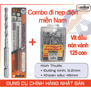 Mũi khoan mồi RJ + Vít PW- ( đầu nón vành )
