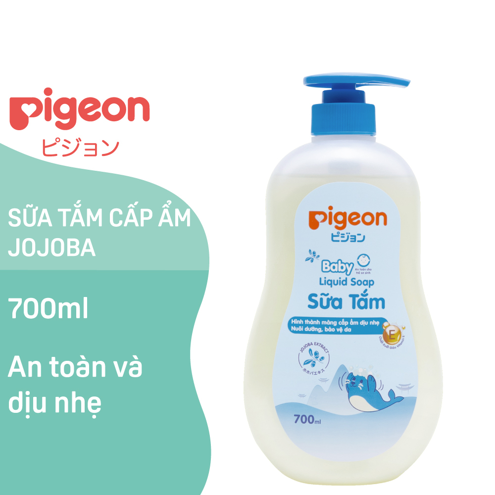 Combo Sữa Tắm & Dầu Gội Hương Jojoba Cho Bé Pigeon 700ml