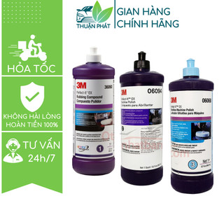 Xi đánh bóng ô tô 3m perfect-it ex rubbing compoud bước số 1-2-3 36060, 06094, 06068 946ml thuậnphát