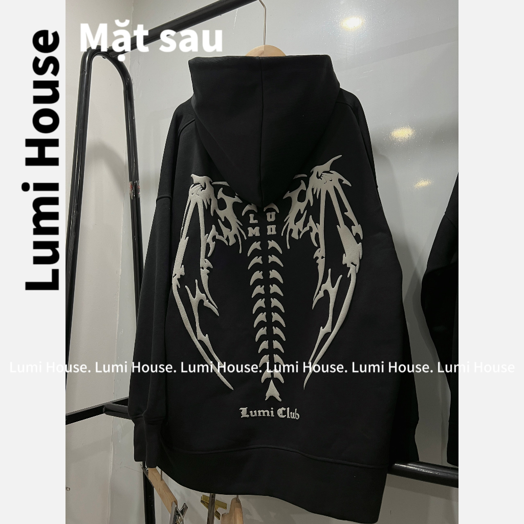 ÁO HOODIE LUMICLUB XƯƠNG BY LUMIHOUSE TS H100