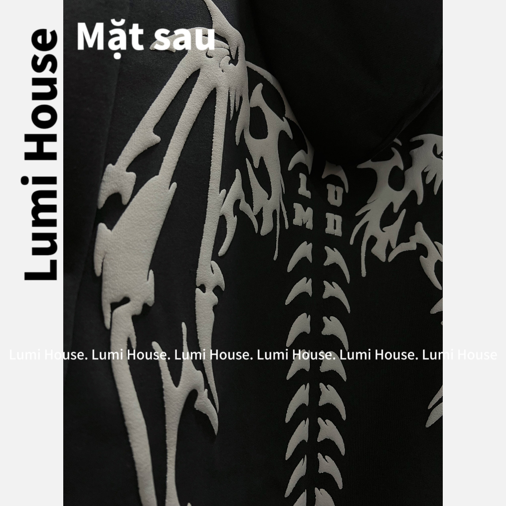 ÁO HOODIE LUMICLUB XƯƠNG BY LUMIHOUSE TS H100