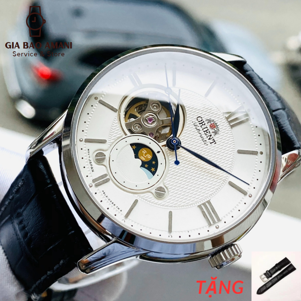 Đồng Hồ Nam ORIENT SUN AND MOON Gen 4 RA-AS0011S10B Chính Hãng Tặng Dây Da Cao Cấp
