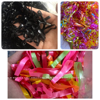 100gr chun buộc tóc đen /nhiều màu đóng túi zip chắc chắn