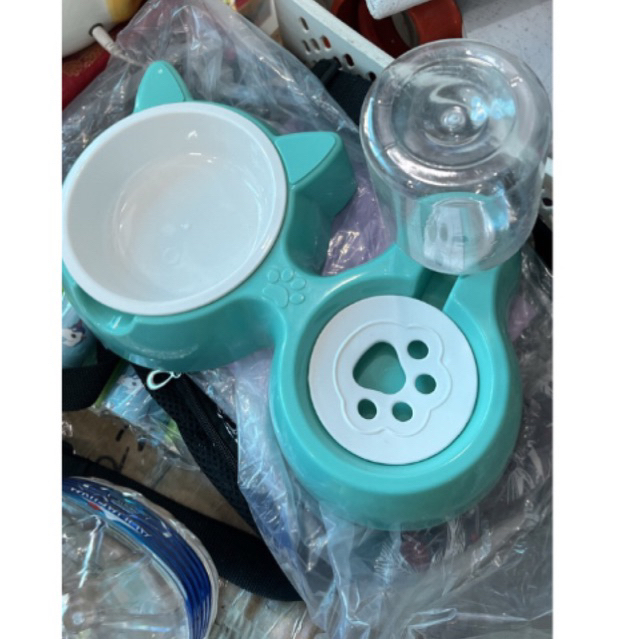 Khay ăn kèm bình nước tai mèo ❤️ freeship ❤️ kèm thêm khay ăn