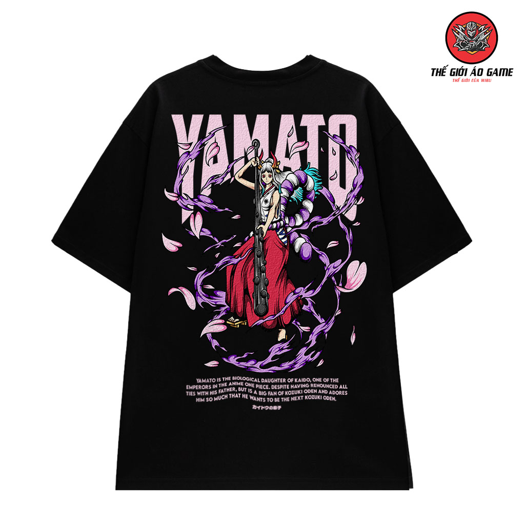 Áo thun one piece Thế giới áo game anime hình Yamato, Uta, Boa Hancock, Nami Robin cotton unisex nam nữ