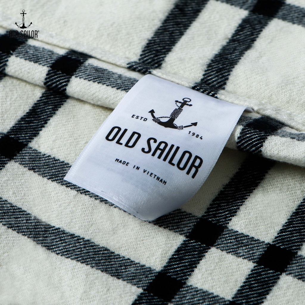 Sơ mi flannel kẻ sọc nam Old Sailor - O.S.L CARO OVERSHIRT - 88521 - Big size upto 5XL