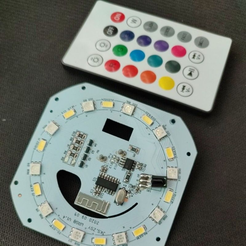 Mạch loa Bluetooth 5v - 5w có led kèm remot