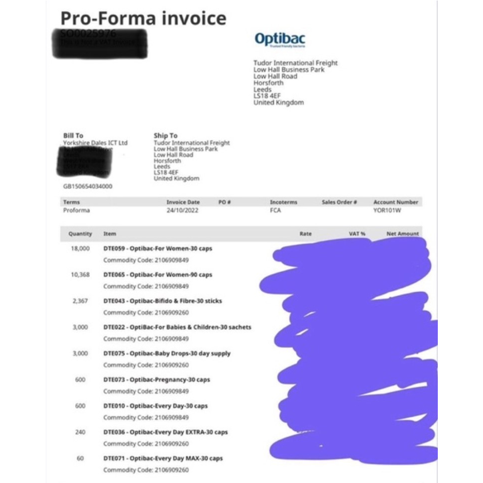 Men vi sinh Optibac tím  UK