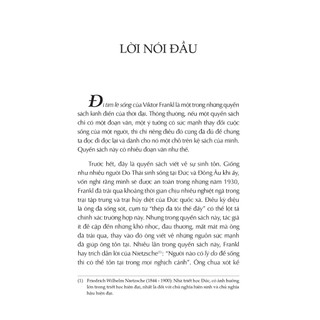 Sách - Đi Tìm Lẽ Sống (Tái Bản 2022) (FN)