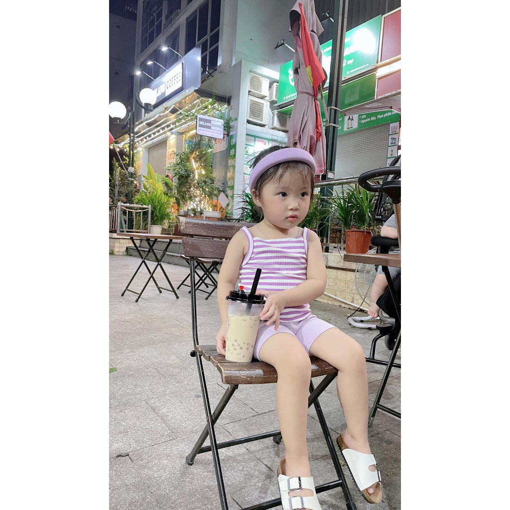 Áo sát nách hai dây cho bé gái và bé trai có size từ 7-28kg Xún lolakid