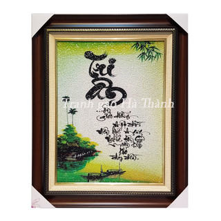 Tranh gạo tri ân- quà tặng thầy cô, bảo hành 5 năm