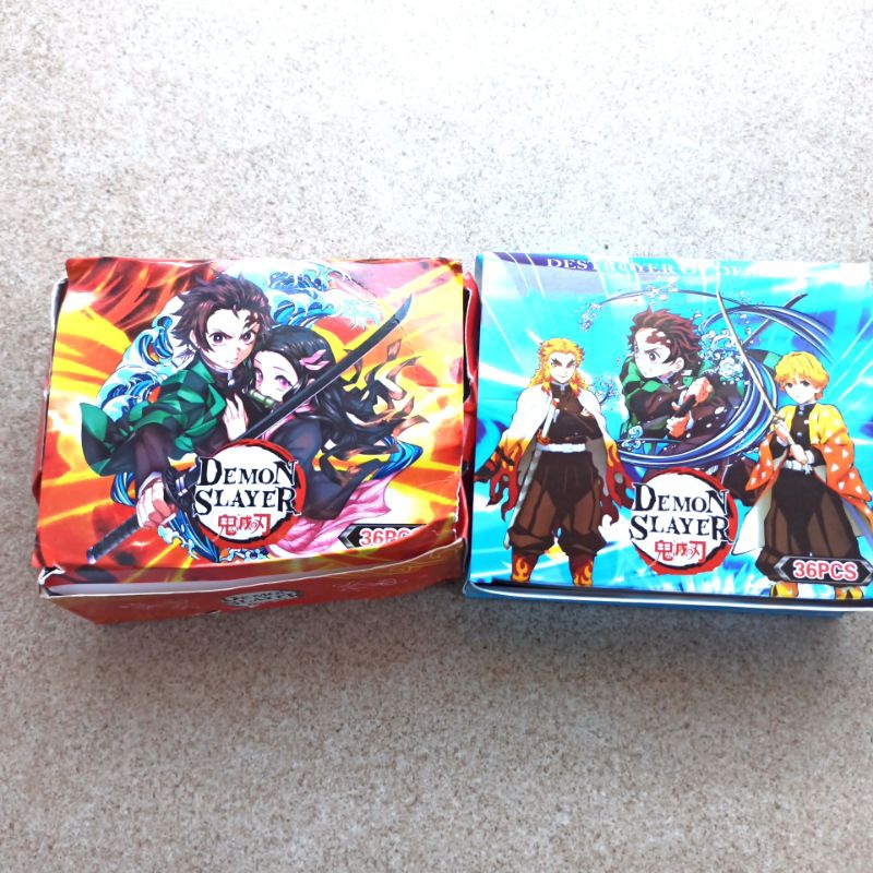 HỘP 36 Gói Thẻ Bài Thanh Gươm Diệt Quỷ Phiên Bản Demon Slayer Cho bé Siêu Tầm