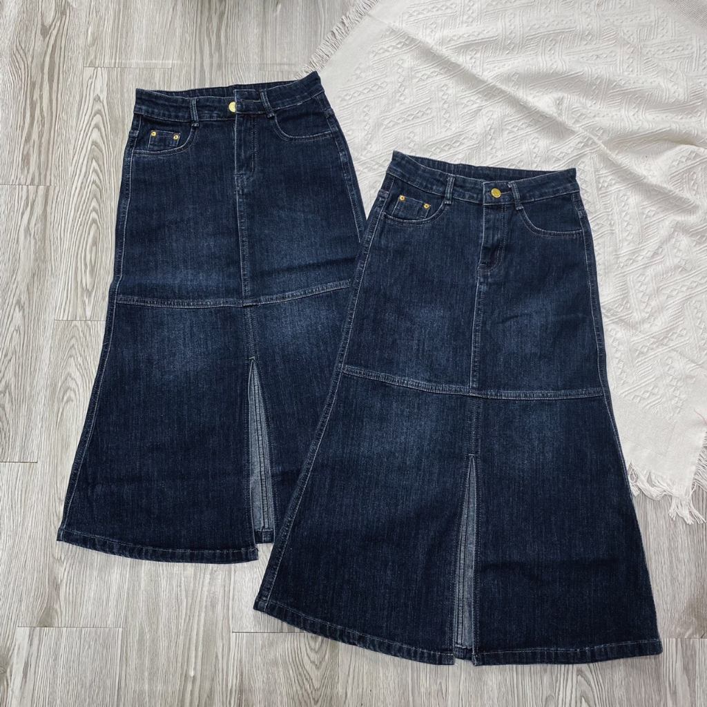 Chân váy Jean Nữ Co Giãn Dáng Dài Xoè Đuôi Cá,Váy Đuôi Cá Xoè QCCC tôn dáng cực xinh Ulzzang Hàn Quốc HOT